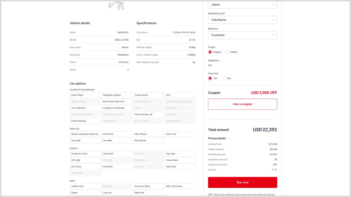 Définition des critères d'achat